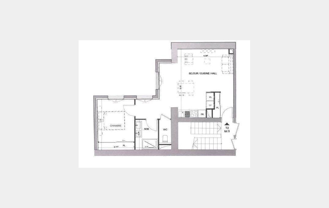 Annonces MEYZIEU : Apartment | LYON (69005) | 45 m2 | 273 000 € 